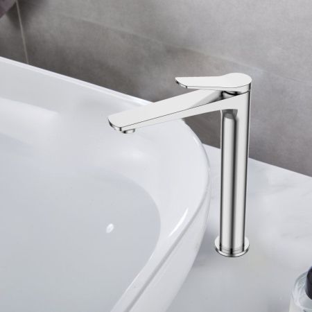 UNIQUE Смеситель для накладной раковины без донного клапана, хром UNIQUE-LMC-CRM-W0, артикул UNIQUE-LMC-CRM-W0