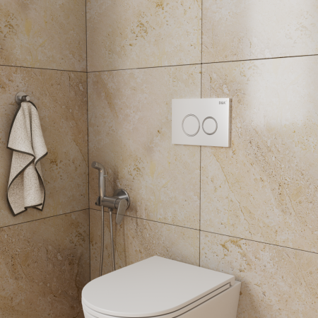 Клавиша смыва D&K Bayern (арт.инсталл DI8050127);белый (DB1529016), артикул DB1529016