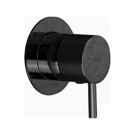 Смеситель для душа, Cisal, Less New, тип открывания воды-однорычажный, тип установки-встраиваемый, отверстия для монтажа-1, внутренняя часть-необходимо заказать, цвет-Matt Black, артикул LN00300040