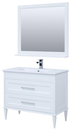 Мебель для ванной Aquanet Бостон М 100 белый (лит. мрамор), артикул 00258284