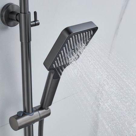 Душевая система Raffine F3699T, оружейная сталь