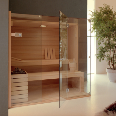 Effegibi Sky Corner 45 Био-Сауна 170x130xh201см, DX, отделка: канадский хемлок, артикул BI 55 40 0022