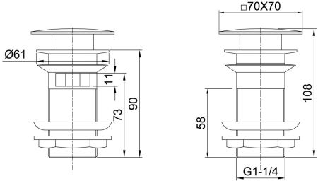 Донный клапан Allen Brau Infinity 5.21026-31 черный матовый, артикул 5.21026-31