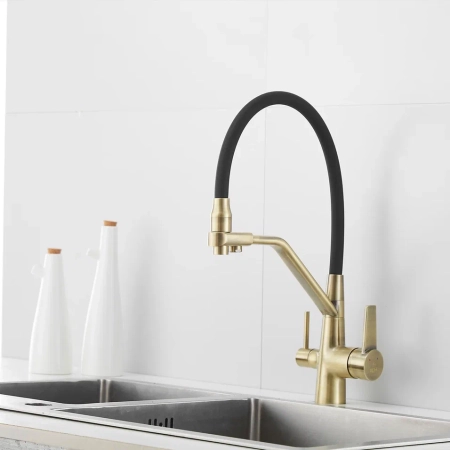 Смеситель для кухни Rose R558Q, бронза