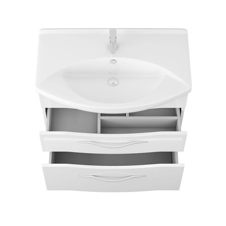 Тумба Vessla stor 75, белый лак, артикул OW22.12.00