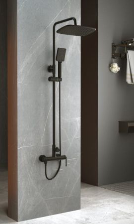 Душевая стойка BELBAGNO ACQUA-DOCM, артикул ACQUA-DOCM-NERO