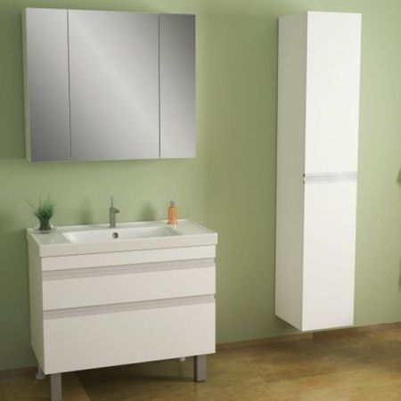 Тумба Grace Plus 90, белый лак, 2 ящ