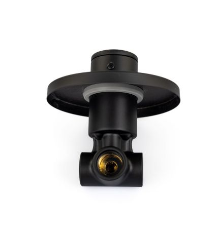 Emmevi Filobrass, однорычажный (со стержнем) встраиваемый смеситель для душа, цвет черный матовый, артикул 85009/NEO