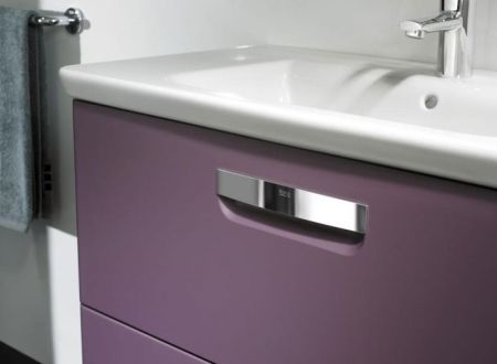 Тумба под раковину Roca The Gap 80 ZRU9302740 подвесная Фиолетовая