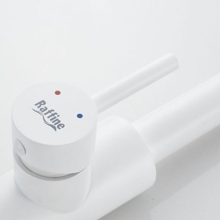 Смеситель для кухни с мультифункциональным изливом Raffine F203C, белый