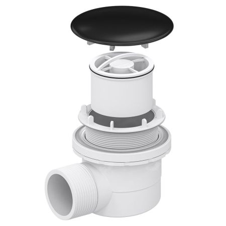 Сифон для душевых поддонов RGW Velplex QYD-06 Черный, артикул 18241106-04