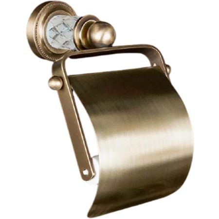 Держатель для туалетной бумаги с крышкой MURANO CRYSTAL бронза_Комплект