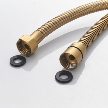 Душевая система Shevanik S4036G, золотой сатин