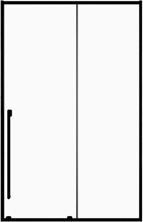 Душевая дверь Allen Brau Fantasy 130 3.11007.31 черный матовый, артикул 3.11007.31