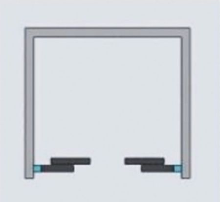 Душевая дверь в нишу Radaway Idea Black DWD 170 профиль Черный стекло прозрачное