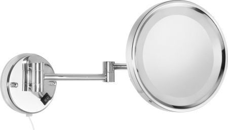 Stil Haus, настенное круглое косметическое зеркало (3x) с LED подсветкой, цвет хром, артикул 1097(08)