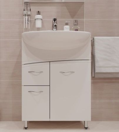 Раковина Cersanit Erica 61 UM-ERI61/1 Белая, артикул S-UM-ERI61/1-w