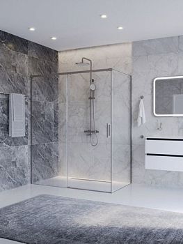 PLANE-AH-1-120/100-C-GM Душевой уголок