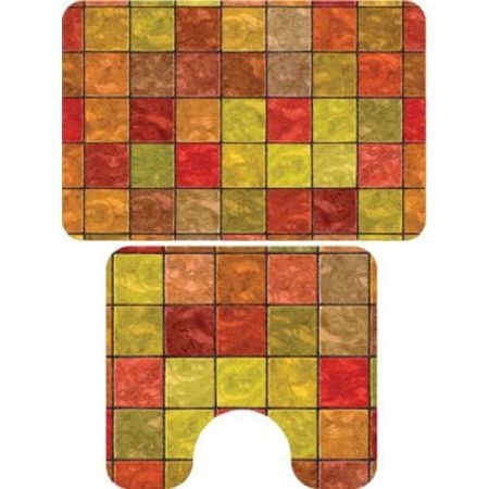 Комплект ковриков Veragio Carpet 68x45 VR.CPT-7200.09 с рисунком Terra, артикул VR.CPT-7200.09