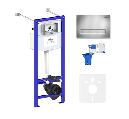 Комплект 5 в 1 инсталляции для подвесного унитаза Lavinia Boho Relfix 77020043, артикул 77020043