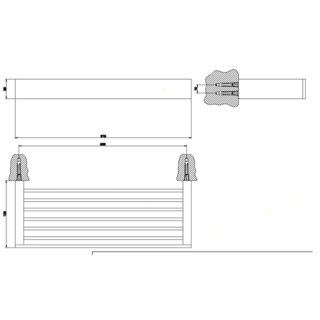 Gessi Rettangolo Полочка 30см, цвет: хром, артикул 20947#031