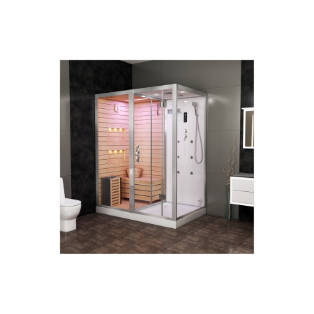 Сауна ALBANO-L White комбинированная 2в1 Cerutti SPA 1800x1100x2230 мм, артикул CT8350