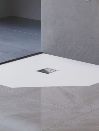 Душевой поддон трапеция RGW ST/T-W Белый (800x800), артикул 16155088-01