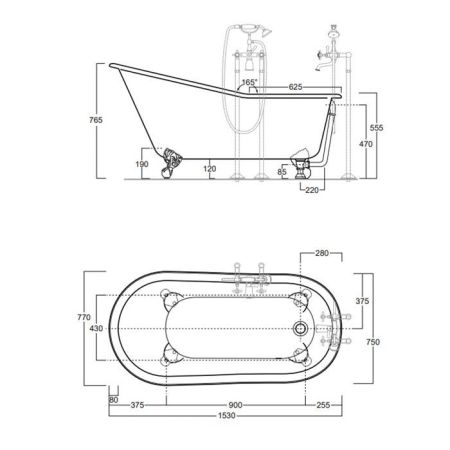 Simas Сифон для ванн 30100/30101, цвет хром, артикул 120018сr