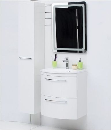 Шкаф-пенал De Aqua Тока 1S 30 L белый, артикул 00167317