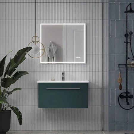 Тумба под раковину подвесная Velvex Posse tp.POS.OSK.85.1Y верде, 85 см, артикул tp.POS.OSK.85.1Y верде