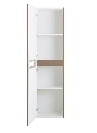 ETNA Шкаф подвесной с двумя распашными дверцами с доводчиками, с двумя полками, Бежевый матовый, 400x300x1500, ETNA-1500-2A-SC-CО, артикул ETNA-1500-2A-SC-CO