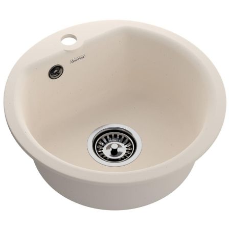 Кухонная мойка GranFest SMART 435, белый, артикул 435 белый