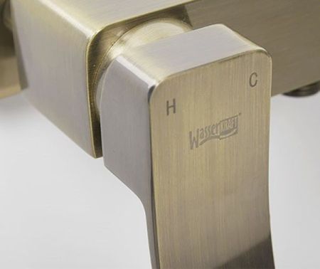 Смеситель для ванны WasserKRAFT Exter 1602L универсальный Светлая бронза