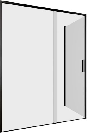 Душевой уголок Aquanet Pleasure Evo 150x90 AE65-150x90-BT профиль черный, прозрачное стекло, артикул AE65-150x90-BT