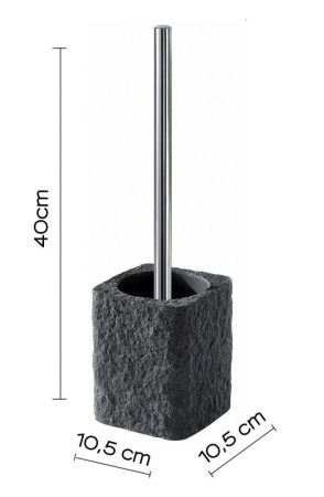 Gedy Aries, напольный ерш, цвет хром - антрацит, артикул AR33(85)