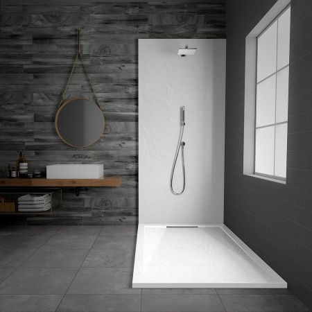 Поддон для душа из искусственного камня VST-4SRL9016W, 1600*900*25, белый матовый, артикул VST-4SRL9016W