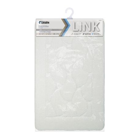 Коврик для ванной комнаты FIXSEN LINK FX-5002W, белый, артикул FX-5002W