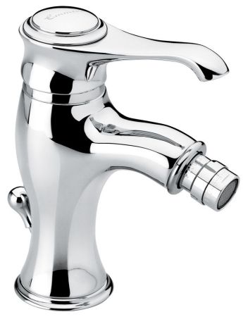 Emmevi Tiffany, однорычажный смеситель для биде с донным клапаном, цвет хром/золото