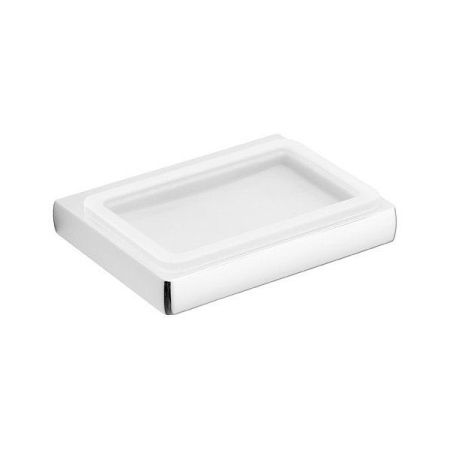 Colombo Lulu Мыльница подвесная, цвет: хром/матовое стекло, артикул B6201.CR-VAN