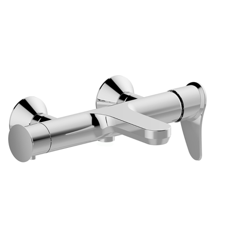 HUBER Harlock Смеситель однорычажный настенный для ванны/душа, цвет хром, артикул HC00013321