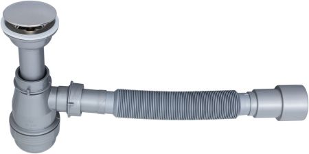 Сифон для раковины серый Aquanet d40/50