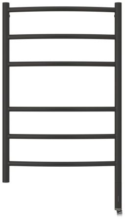 Полотенцесушитель электрический "ГАЛАНТ МЭМ" 800х500 / Прямой МЭМ правый (Матовый чёрный), артикул 31-5401-8050