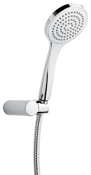 Emmevi, набор ручного душа 136: круглая лейка из ABS, шланг 150 см из латуни и держатель лейки из ABS, цвет хром