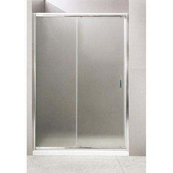 Душевая дверь BelBagno Uno 145x185 профиль Хром стекло рифленое