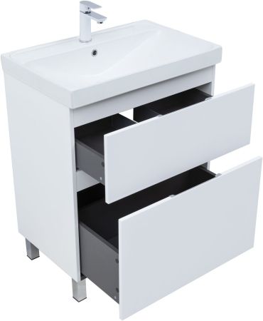 Тумба под раковину Aquanet Алвита New 70 напольная, белый матовый, артикул 00344133