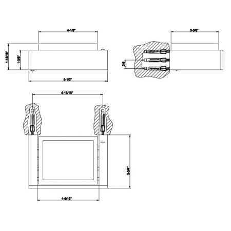 GESSI  INVERSO ACCESSORIES Мыльница настенная белая, цвет: Warm Bronze Br PVD, артикул 20801#726