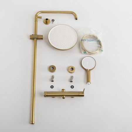 RELAX-CD-NOP Душевая стойка со смесителем, черный матовый, артикул RELAX-CD-NOP