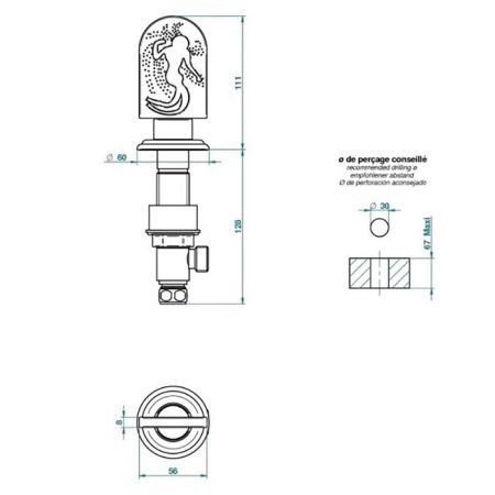 THG NAIADE Вентиль смесителя для раковины, цвет хром