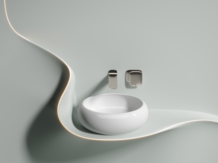 Умывальник чаша накладная круглая Элемент (Element) 360x360x120мм, артикул CN6050