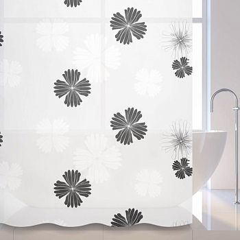 Штора для ванной комнаты Savol S-8PEVA01, цветы